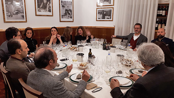Cena con Martin Foradori da Alfredo alla Scrofa