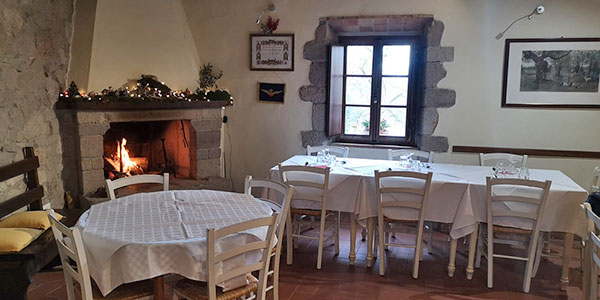 La sala da pranzo