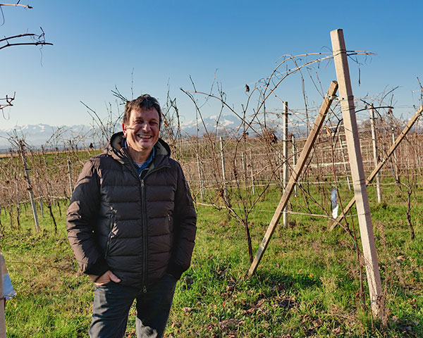 Francesco Brigatti in vigna