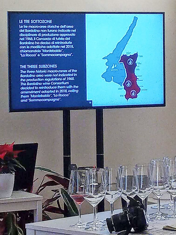 Le sottozone del Bardolino