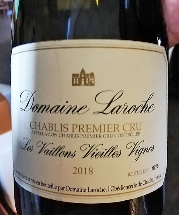 Chablis Premier Cru Les Vaillons Vieilles Vignes 2018