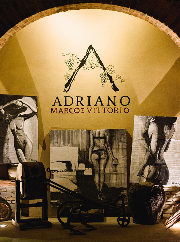 La cantina con le opere di Angela Policastro