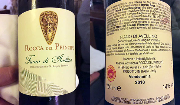 Fiano di Avellino 2010 Rocca del Principe