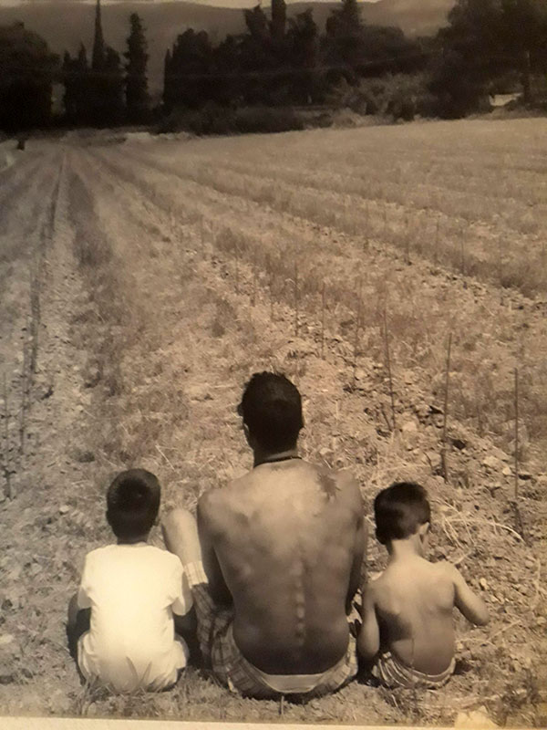 Massimo Lupi con i figli Gregorio e Guglielmo