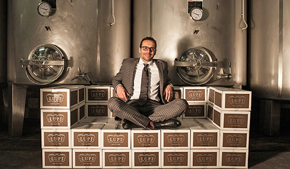 Massimo Lupi in cantina