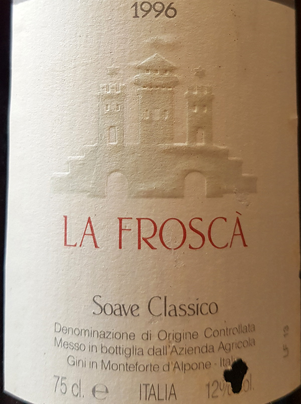 Soave Classico La Froscà 1996 Gini