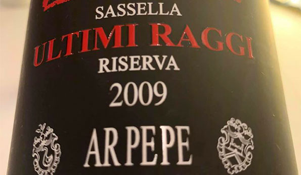 Ultimi Raggi Sassella Riserva 2009 Arpepe