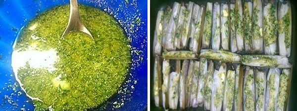 Capesante alla diavola e cannolicchi gratinati alla rucola