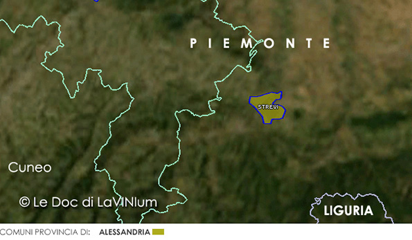 mappa vino doc Strevi