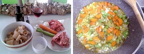ingredienti Paccheri al ragù di maiale