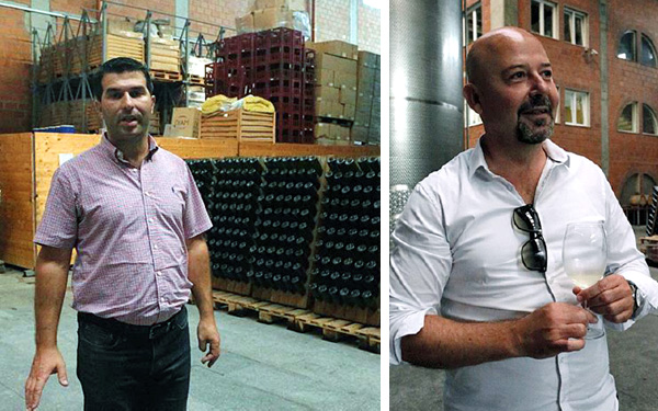 Il direttore generale Zoran Peev e l'enologo Goran Milanov