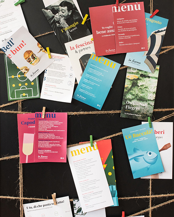 I menu della Fescina