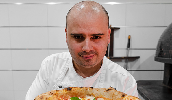Giuseppe Bove e la sua pizza margherita