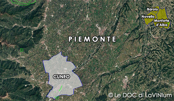 mappa vino doc Langhe sottozona Nascetta del comune di Novello