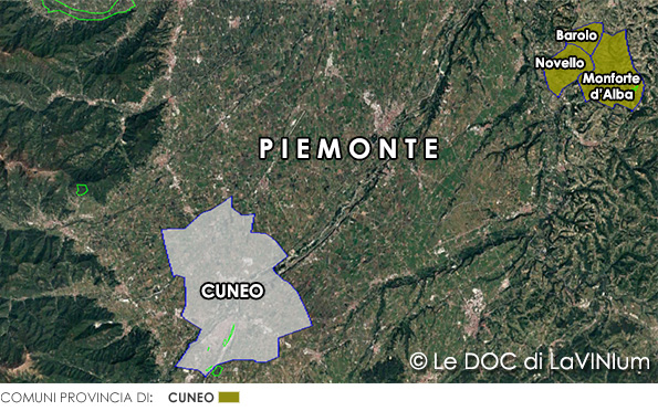 mappa vino doc Langhe Sottozona Nascetta del Comune di Novello