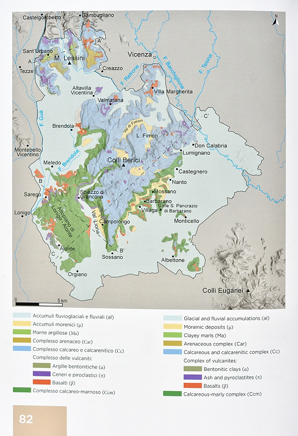 Le formazioni geologiche nei Colli Berici