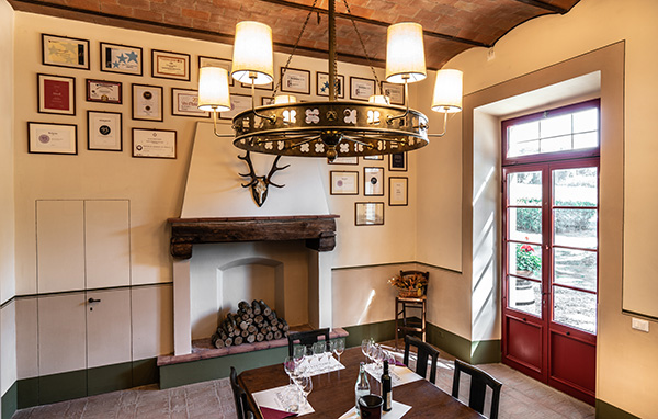 La sala degustazione