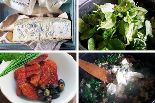 Plumcake salato di spinaci e gorgonzola piccante