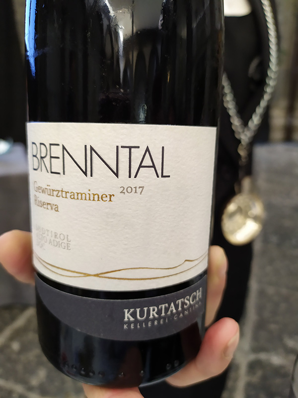 Alto Adige Gewürztraminer Riserva Brenntal 2017 di Cantina Kurtatsch
