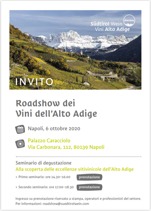 Invito Vini Alto Adige Napoli