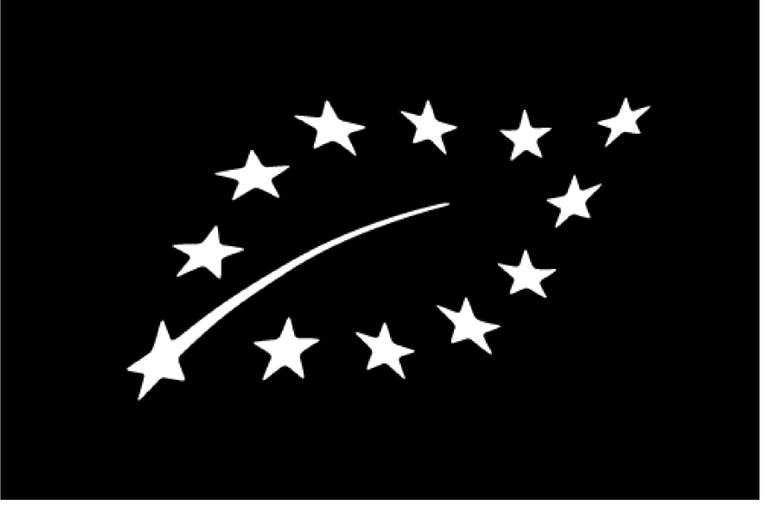 Logo bio UE bianco e nero