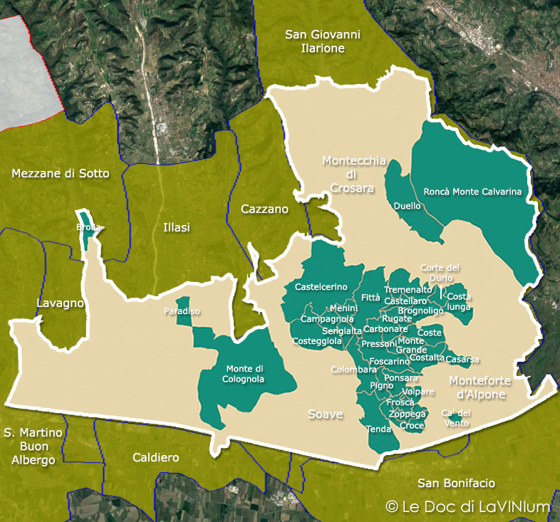 Le 33 Unità Geografiche Aggiuntive del Soave