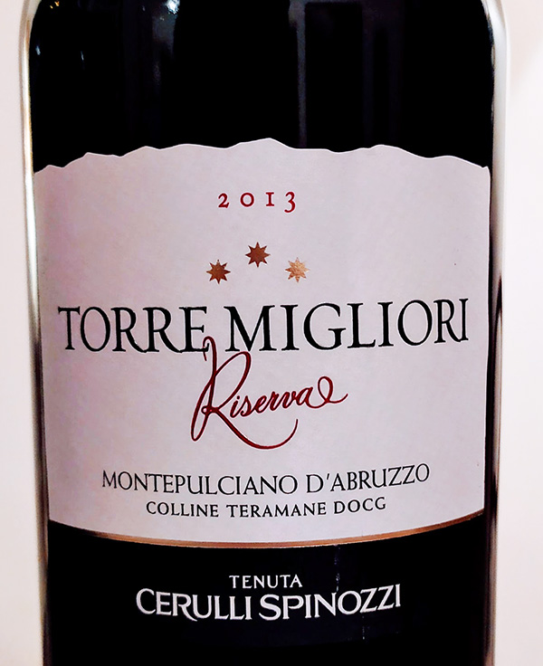 Colline Teramane Moltepulciano d’Abruzzo Docg Riserva 2013