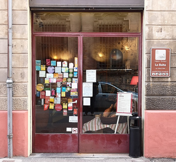 L'ingresso a La Baita