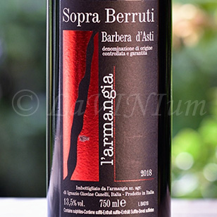 Barbera d'Asti Sopra Berruti 2018 L'Armangia