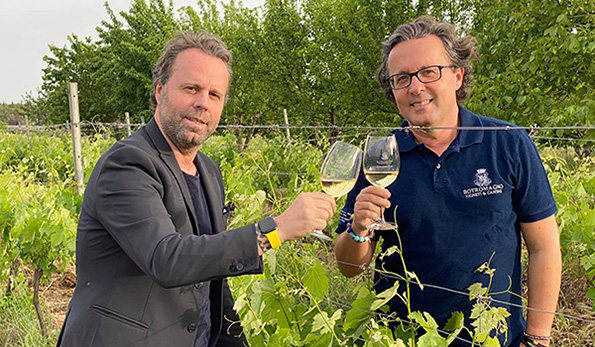 Beniamino D'Agostino (a destra) con il fratello Alberto