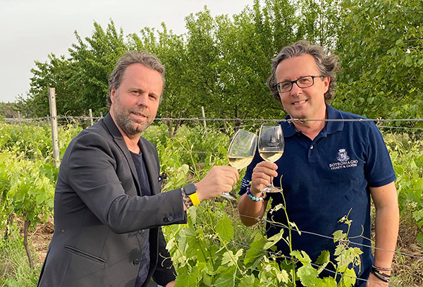 Beniamino D'Agostino (a destra) con il fratello Alberto