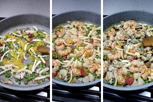 Cottura della paella