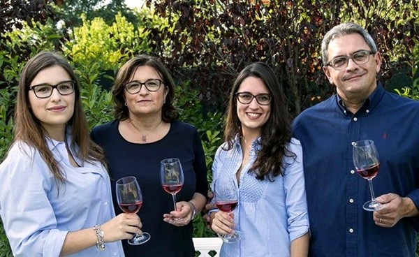 La famiglia Marazzi, da sin. Flavia, Manuela, Francesca e Fabio