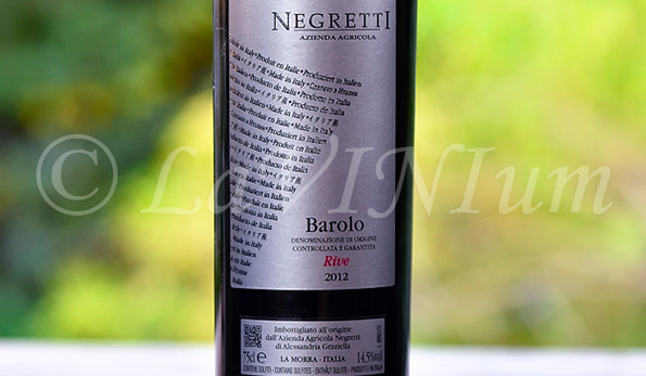 Barolo Rive 2012 Negretti