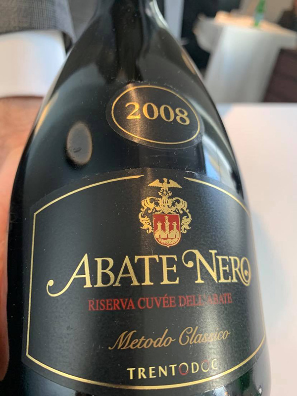 Trentodoc Riserva Cuvée dell'Abate 2008 Abate Nero