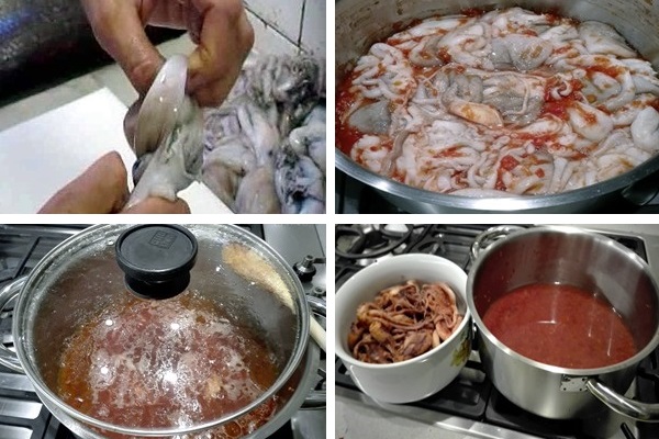 Ingredienti moscardini affogati