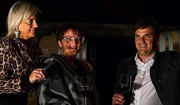 Roberta, Cristina e Giuseppe Roeno