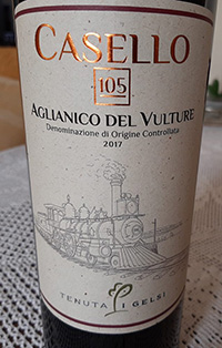 Aglianico del Vulture Casello 105 2017