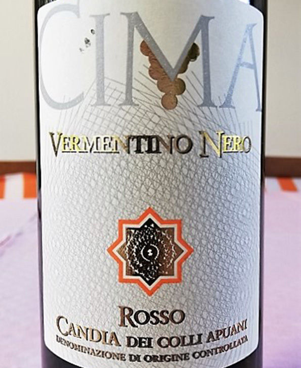 Candia dei Colli Apuani Rosso Vermentino Nero 2017 Cima