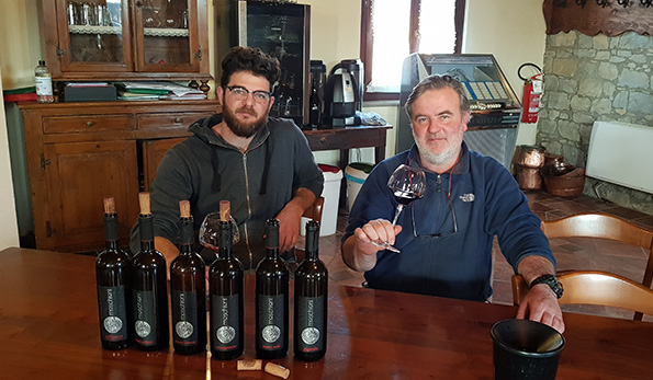 Michele con il figlio Valentino