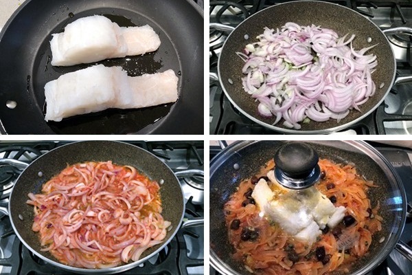 preparazione Merluzzo & cipolle