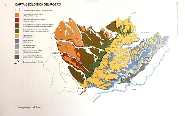 Carta geologica del Roero