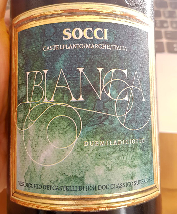 Verdicchio dei Castelli di Jesi Classico Superiore Bianca 2018 Socci