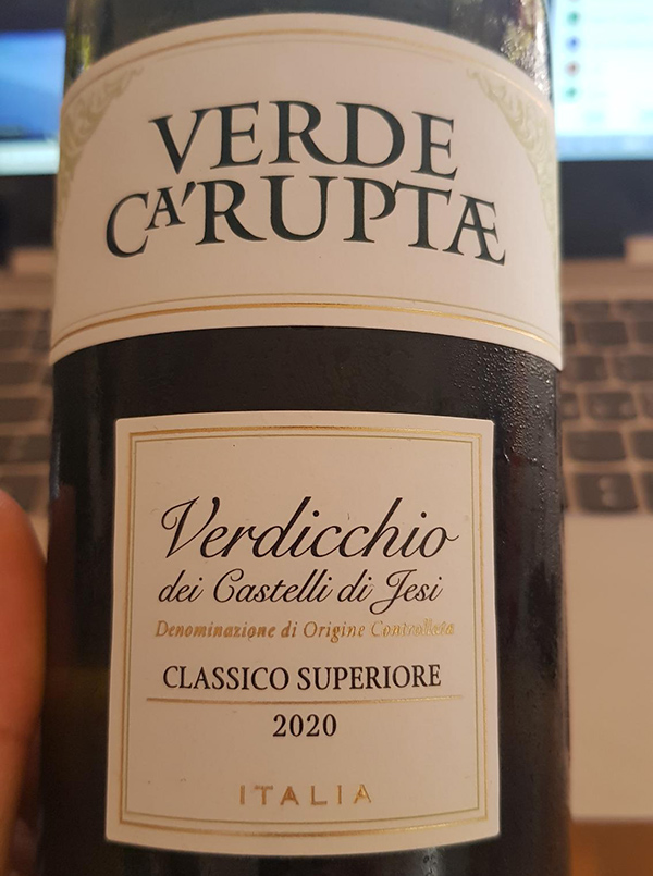 Verdicchio dei Castelli di Jesi Classico Superiore Verde Ca' Ruptae 2020 Moncaro