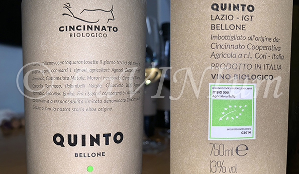 Quinto Bianco 2020 Cincinnato