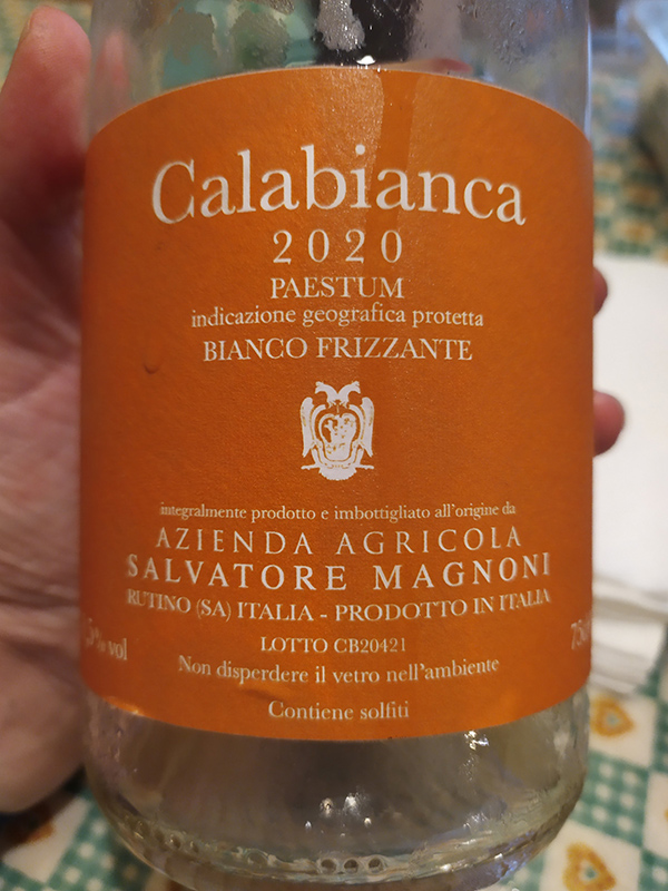 IGT Paestum Bianco Frizzante Calabianca 2020 Salvatore Magnoni