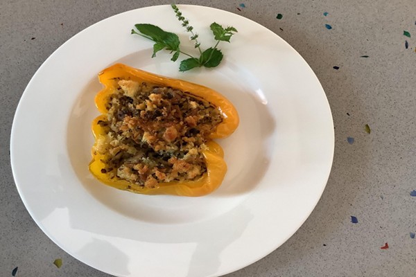 Peperoni ripieni con tonno e mollica