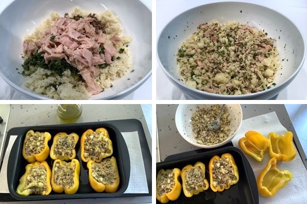 Peperoni ripieni con tonno e mollica