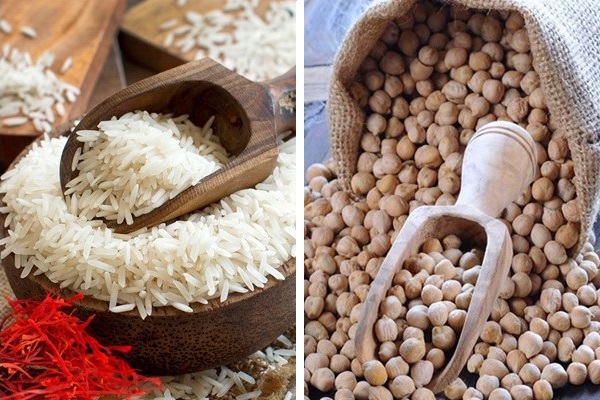 ingredienti per il Curry di ceci