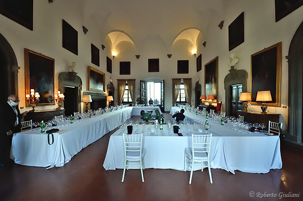 La sala dove si è svolta la degustazione